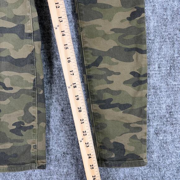 GAP Pants Womens 0/25 Army Green Camo‎ Denim Legging Skimmer Ankle Skinny - Picture 9 of 10